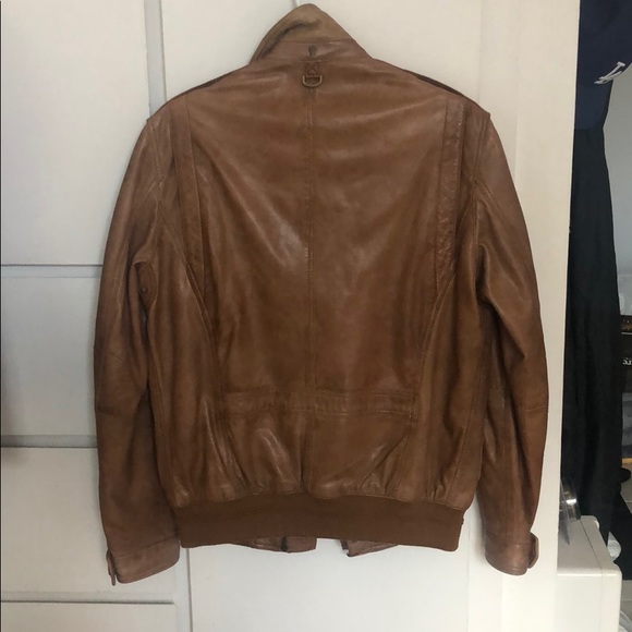 Authentic Leather Jacket - Massimo Dutti - Picture 2 of 5